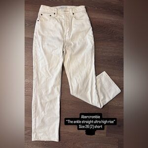 Abercrombie Ultra High Rise Ankle Jeans